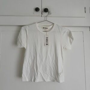 Eterne Short Sleeve Baby Tee - White